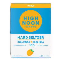 High Noon Vodka, Mango, Cans (4-Pack), 1420 Millilitre