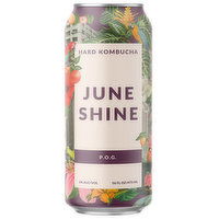 JuneShine Organic Hard Kombucha, POG, 16 Ounce