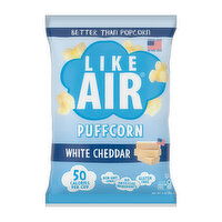 Like Air White Cheddar Puffcorn, 4 Ounce