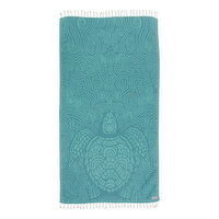 Sand Cloud Towel Mint Swirl Turtle 38x64, 1 Each