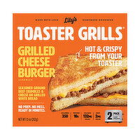 Lilys Toaster Grills Cheeseburger, 2 count, 8 Ounce