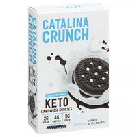 Catalina Crunch Chocolate Vanilla Keto Sandwich Cookies, 6.8 Ounce