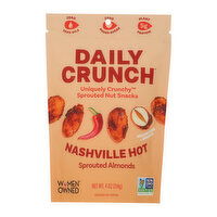 Daily Crunch Nashville Hot Sprouted Almonds, 4 Ounce