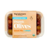 Big Picture Greek Mix Whole Olives, 5.3 Ounce