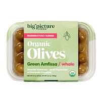 Big Picture Whole Green Amfissa Olives, 5.3 Ounce