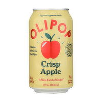 Olipop Crisp Apple Soda, 12 Ounce