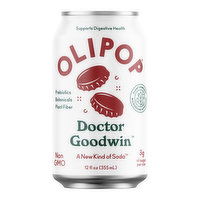 Olipop Doctor Goodwin Soda, 12 Ounce