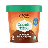 Cosmic Bliss Non-Dairy Ice Cream, Chocolate Peanut Butter, 14 Ounce