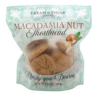 Cream and Svgar Mac Nut Shortbread Cookies, 8 Ounce
