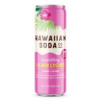 Hawaiian Soda Co Sparkling Lilikoi Lychee, 12 Ounce