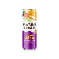 Hawaiian Soda Co Sparkling Lilikoi Orange, 12 Ounce