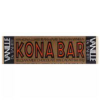 Kona Coffee Chocolate Bar, MC Kona Coffee Tahitian Vanilla, 2 Ounce