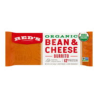 Red's Organic Bean & Cheese Burrito, 5 Ounce