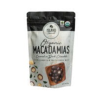 Island Harvest Organic Macadamia Nuts with Dark Chocolate, 4.5 Ounce