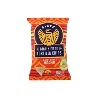 Siete Tortilla Chips, Grain Free, Nacho, 5 Ounce