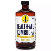 Health-Ade Kombucha Ginger-Lemon Probiotic Tea, 16 Ounce