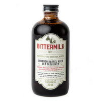 Bittermilk Bourbon Barrel Aged Old Fashioned Cocktail Mix, 8.5 Ounce