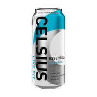 Celsius Live Fit Essentials Energy Drink Sparkling Blue Raspberry, 16 Ounce