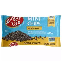 Enjoy Life Chocolate Chips, Mini, Semi-Sweet, 10 Ounce