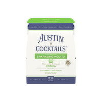 Austin Cocktails Sparkling Cucumber Vodka Mojito (4-pack), 1000 Millilitre