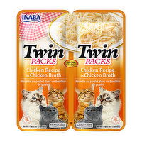 Inaba Cat Food Twin Packs - Chicken Recipe in Chicken Broth, 2.8 Ounce