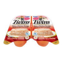 Inaba Cat Twin Cup - Tuna/Chicken, 2.46 Ounce