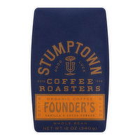 Stumptown Organic Founder's Vanilla & Cocoa Powder Blend Whole Bean Coffee, 12 Ounce