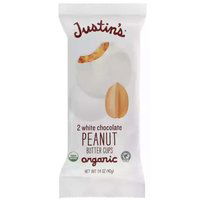 Justin's Organic Peanut Butter Cups, White Chocolate, 1.4 Ounce