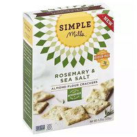 Simple Mills Almond Flour Crackers, Rosemary & Sea Salt , 4.25 Ounce