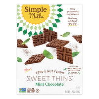 Simple Mills Sweet Thins Chocolate Mint, 4.25 Ounce