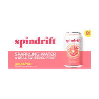Spindrift Grapefruit Unsweetened Sparkling Water, 8-count, 96 Ounce
