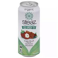 Steaz Organic Super Fruit Iced Green Tea, Lightly Sweetened, 16 Ounce