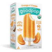 Goodpop Frozen Pops Orange N' Cream, 11 Ounce