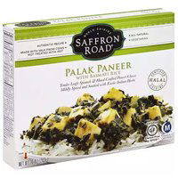 Saffron Road Palak Paneer, with Basmati Rice, 10 Ounce