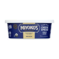 Miyoko's Creamery Garlic Herb Plant Milk Cheese Spread, 6.5 Ounce