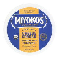 Miyoko's Creamery Roadhouse Cheddar Plant Milk Cheese Spread, 8 Ounce