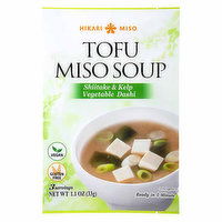 Hikari Miso Soup Shiitake & Kelp Vegetable Dashi, 1.12 Ounce