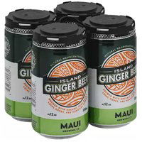 Maui Brew Island Ginger Beer, Cans (Pack of 4), 48 Ounce