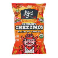 Lesser Evil Cheezmoz Blazin' Hot Cheddar, 7 Ounce