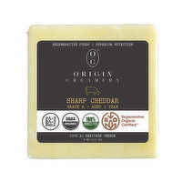 Origin Milk Cheddar Sharp A2 Milk Og2, 8 Ounce