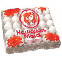 Hawaiian Maid Medium Eggs, Grade A, 30 Each