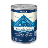 Blue Buffalo Homestyle Recipe Natural Senior Wet Dog Food, Chicken, 12.5 Ounce