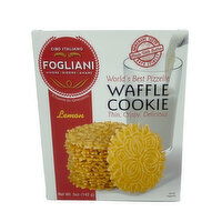 Fogliani Lemon Pizzelle Waffle Cookies, 5 Ounce