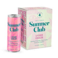 Summer Club Lychee Cooler (4-pack), 48 Ounce