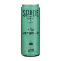 Spade Kiwi Strawberry Premium Natural Soda, 12 Ounce