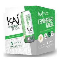 Kai Lemongrass Ginger Vodka Soda (4-pack), 1420 Millilitre