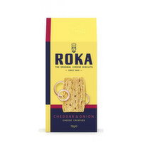 Roka Cheddar Onion Cheese Crisps, 2.46 Ounce