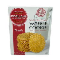 Fogliani Vanilla Pizzelle Waffle Cookies, 5 Ounce