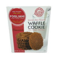 Fogliani Chocolate Pizzelle Waffle Cookies, 5 Ounce