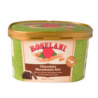 Roselani Chocolate Macadamia Nut Ice Cream, 48 Ounce